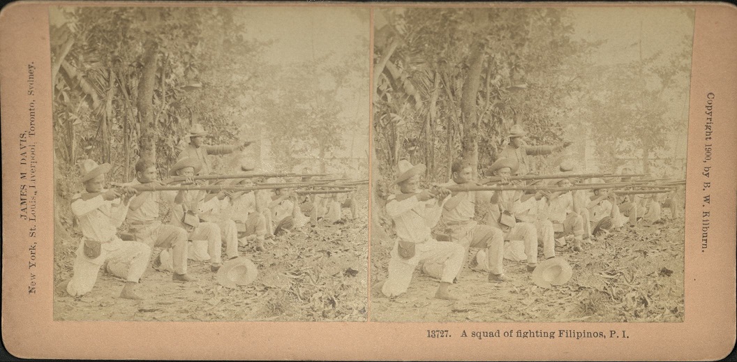 A squad of fighting Filipinos, P. I.